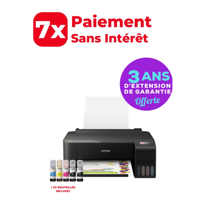 imprimante epson : imprimante à réservoir intégré epson ecotank l1250  couleur wi-fi – noir(c11cj71403) – Ingenius IT